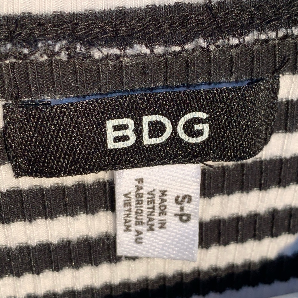 NBD dress, striped, medium